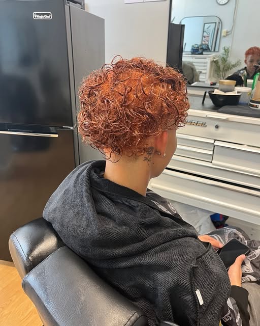 Finished salon hairstyle